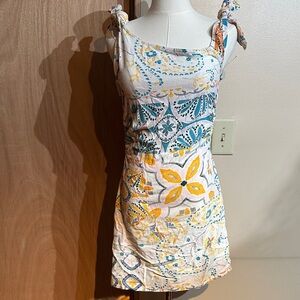 ASOS DESIGN quilted handkerchief print dress 6